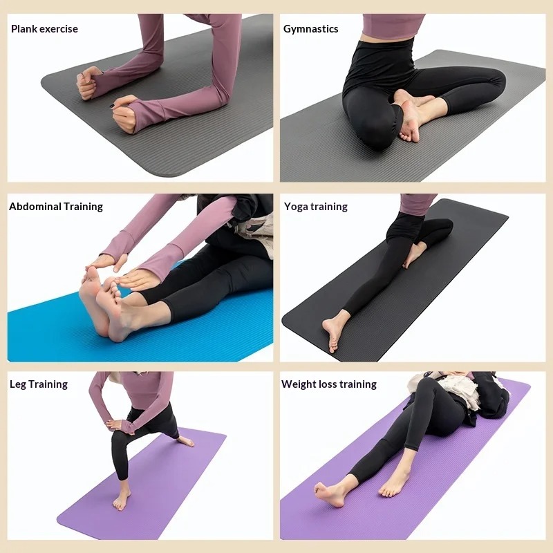 Pilates Yoga Mat Workout - Tapete de Yoga Extra Grueso Antideslizante,
