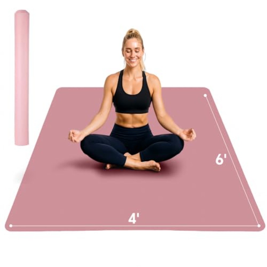 Pilates Yoga Mat Workout - Esterilla de yoga extragrande para entrenamientos