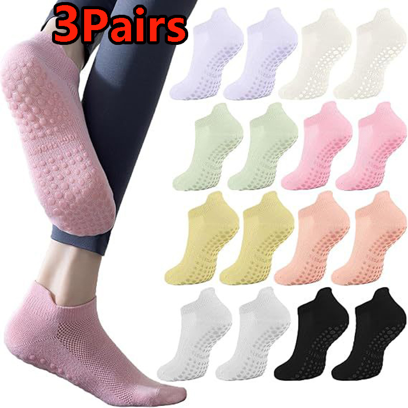 Youtube Yoga Pilates - 3 pares de calcetines de yoga