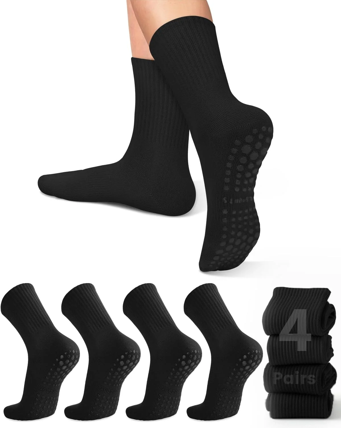 Pilates & Yoga With Katja Youtube - 4 pares de calcetines de yoga