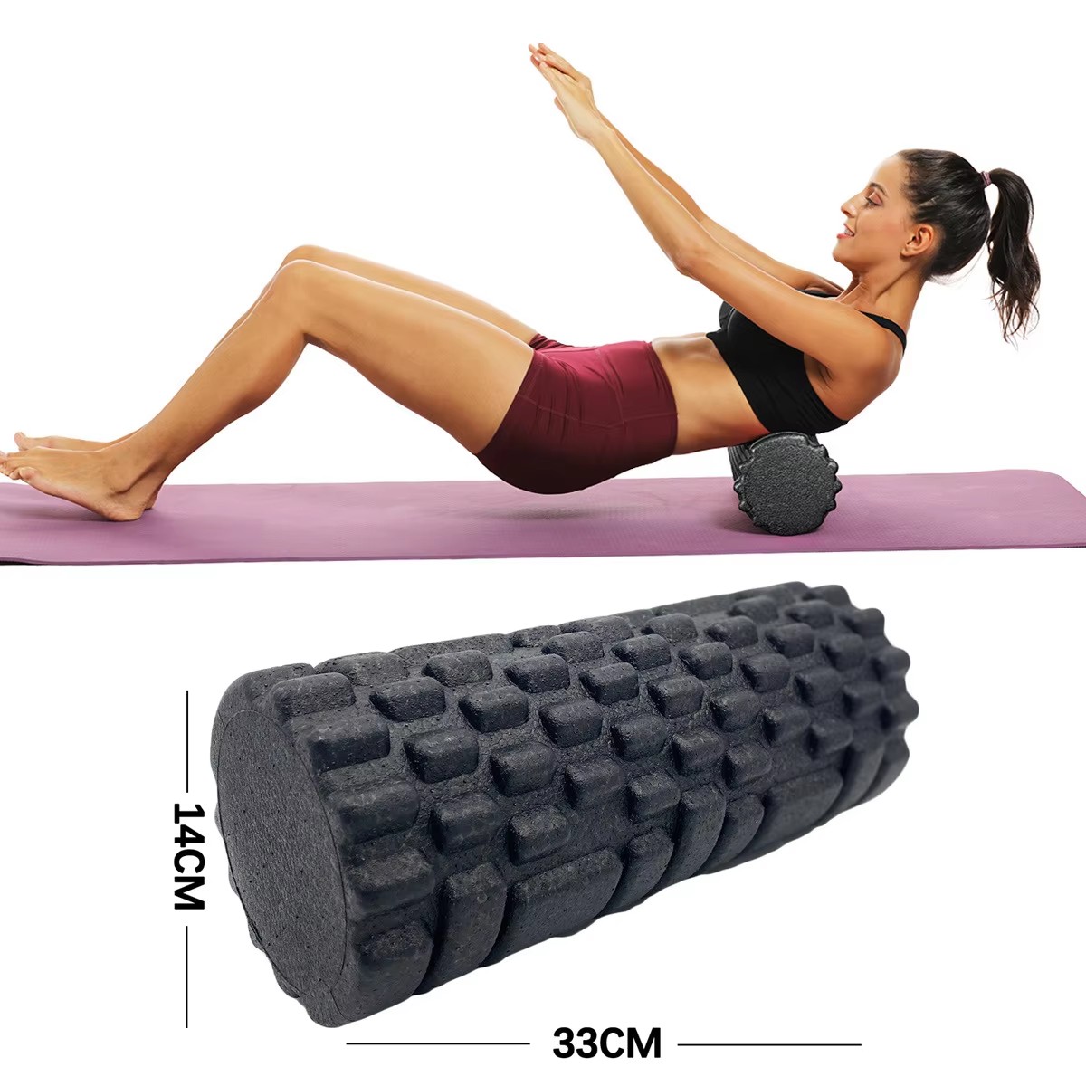 Pilates Yoga Body - Rodillo de espuma para Fitness, rodillo