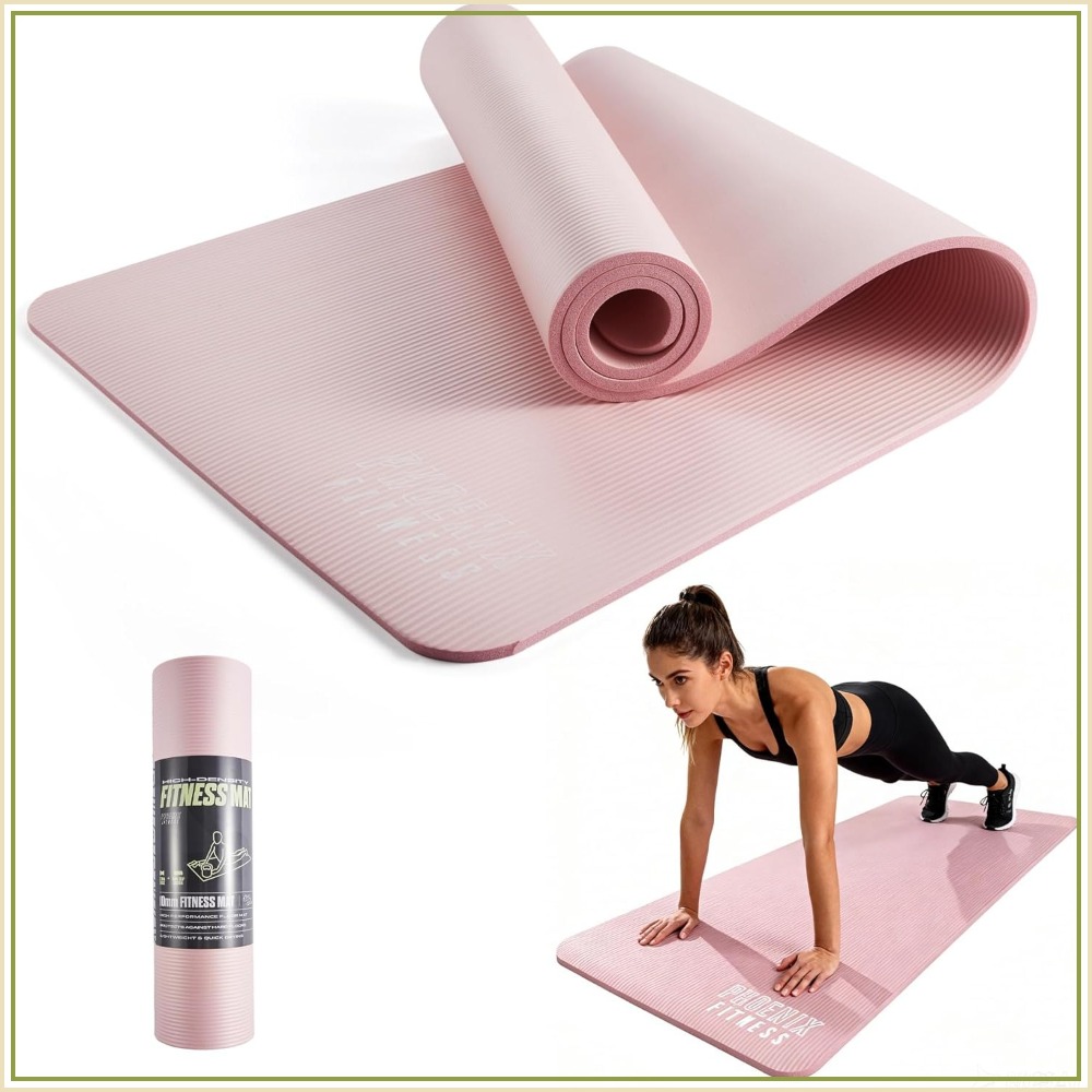 Pilates Yoga Hiit - Tapete de Yoga NBR Extra Grueso
