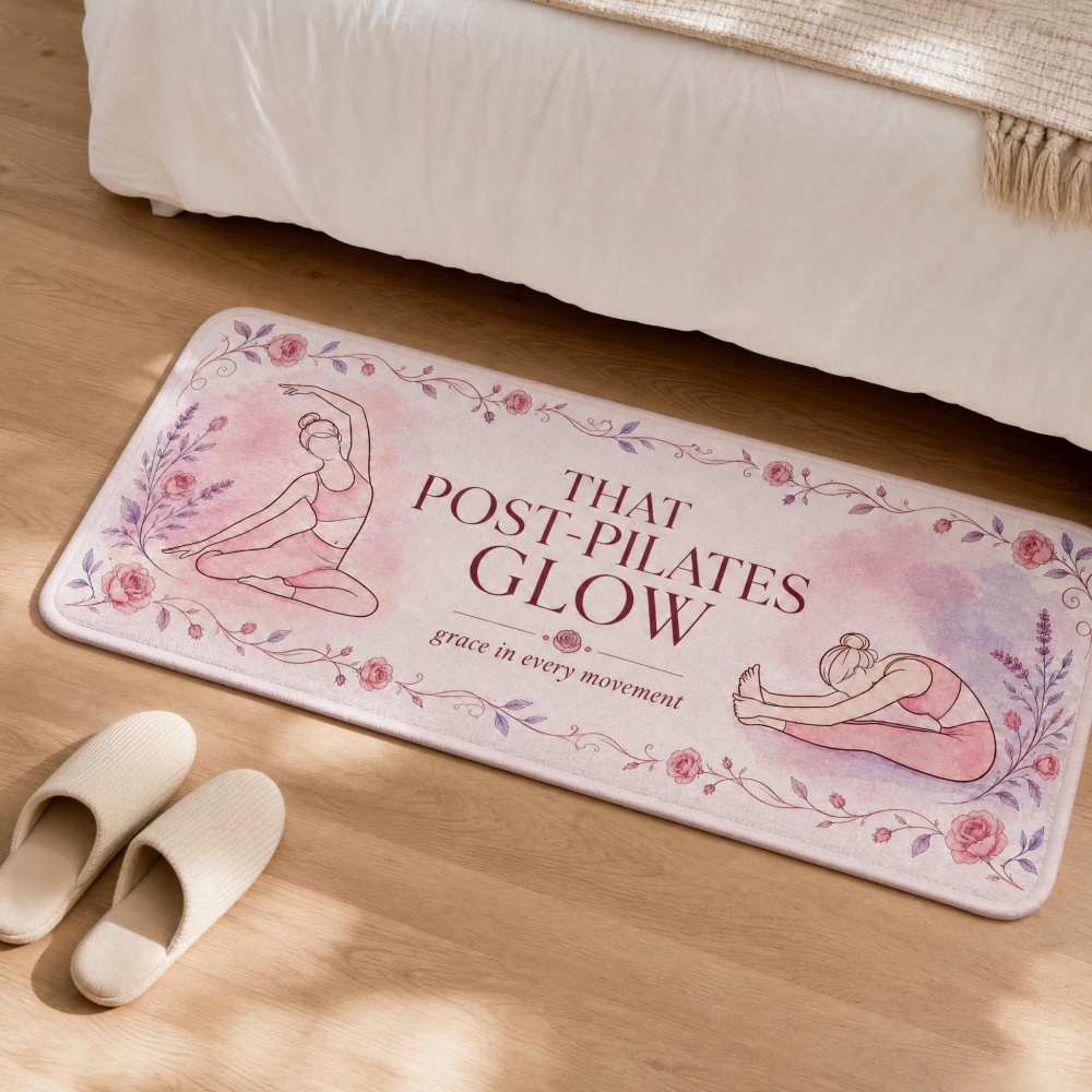 Pilates Yoga Garage - Alfombra de Yoga de Franela Suave