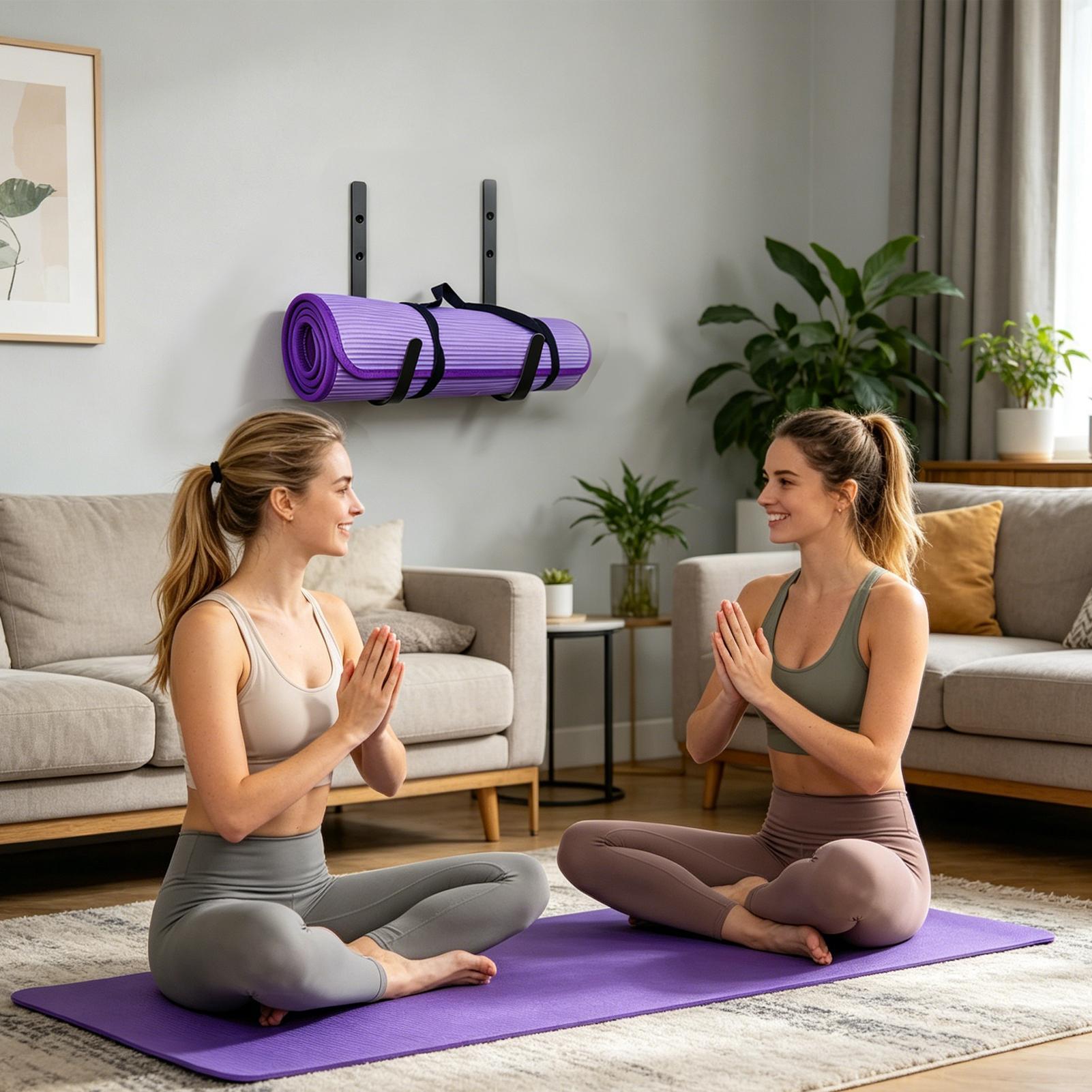 Pilates Yoga Garage - Soporte de Pared para Esterilla de