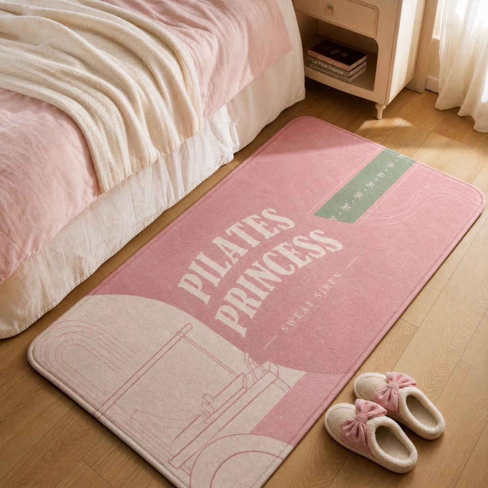 Pilates Yoga Garage - Alfombra Rectangular de Franela Suave, Color