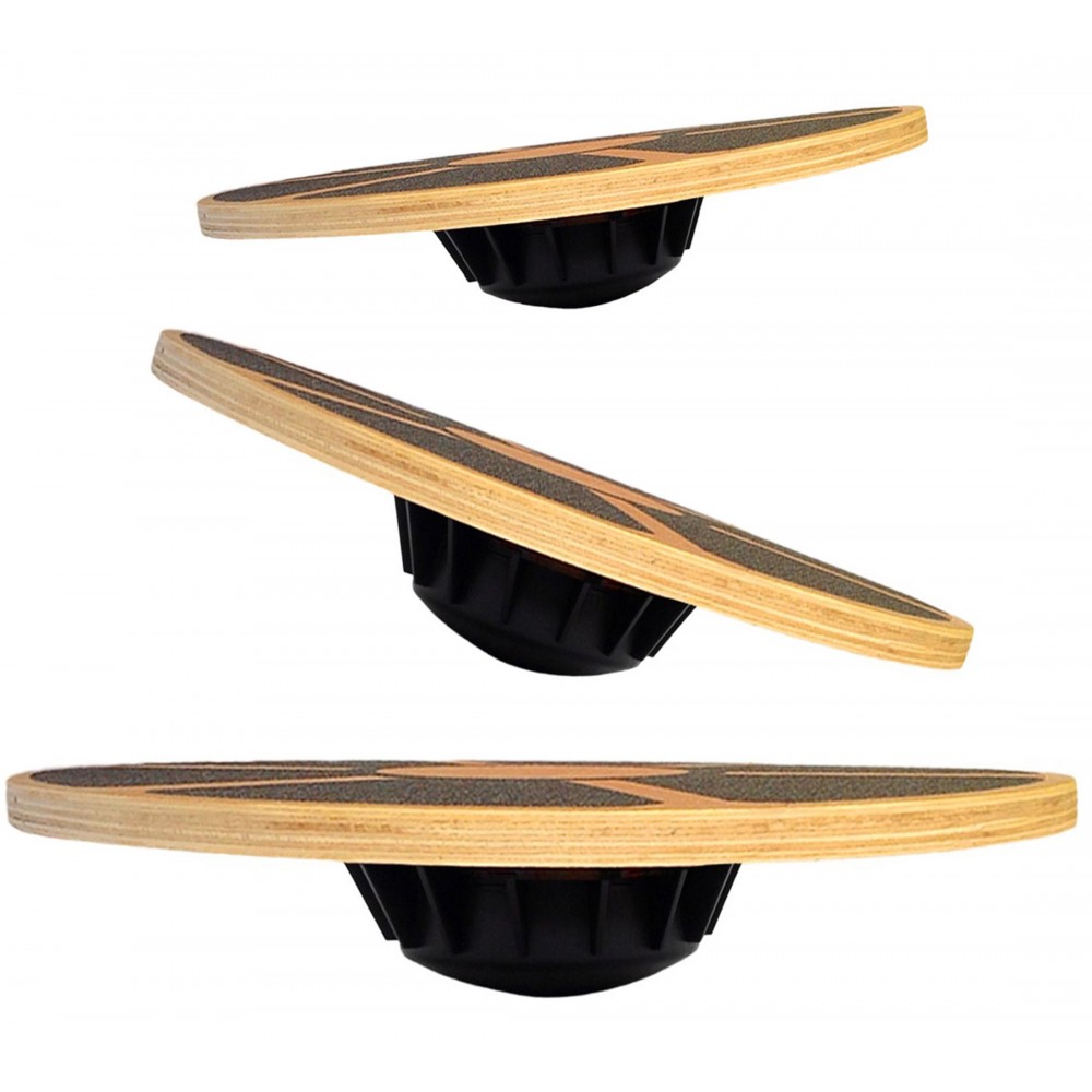 Balance Board Wobble - Tabla de Equilibrio de Madera Antideslizante