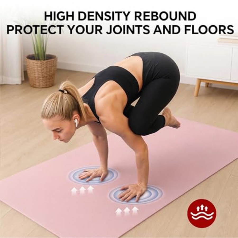 Esterilla de yoga extragrande  - Pilates Yoga Mat Workout reseña y precio