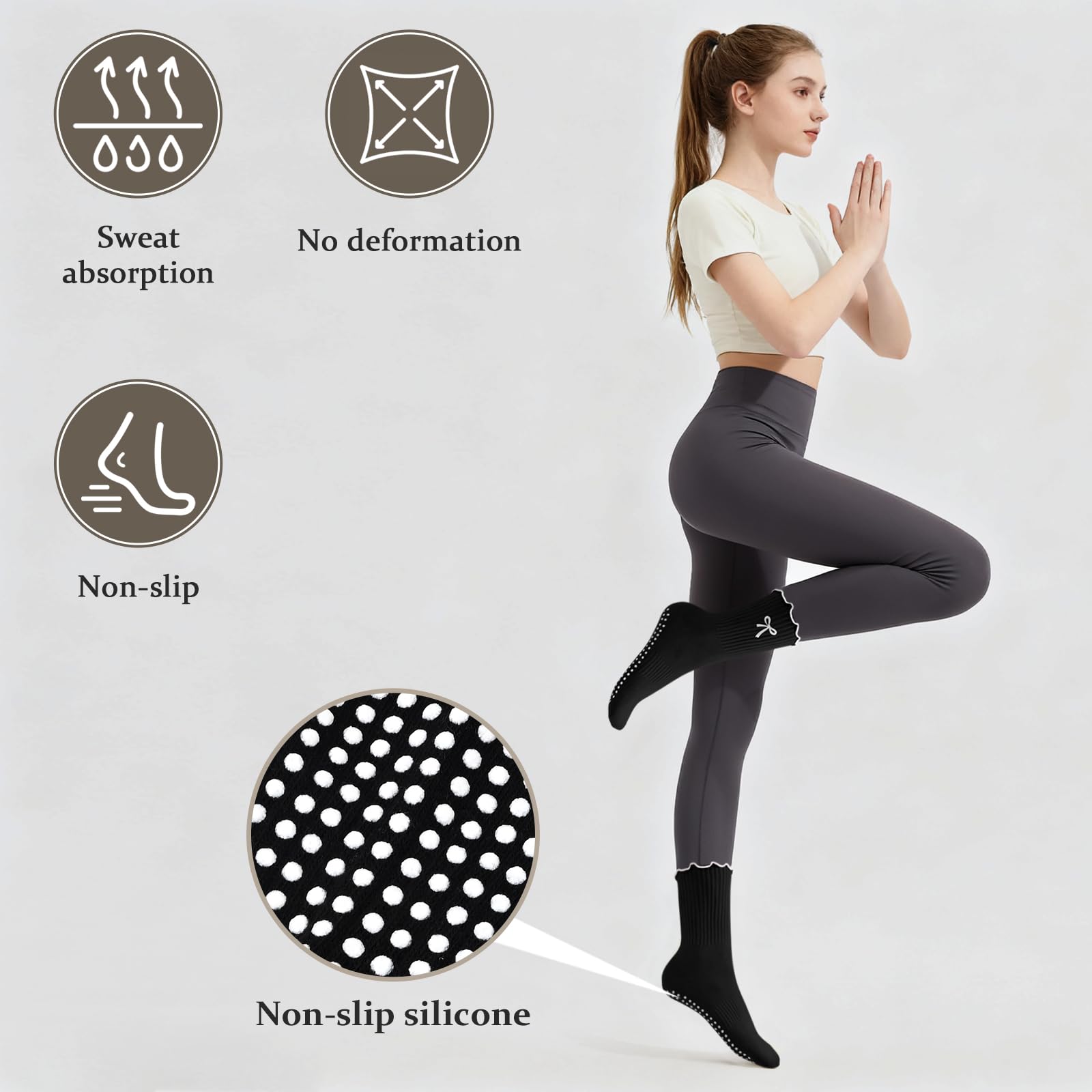 Calcetines antideslizantes par - Youtube Yoga Pilates reseña y precio