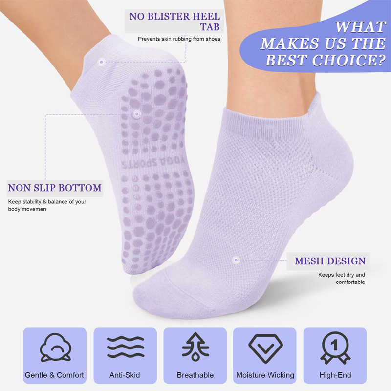 3 pares de calcetines de yoga  - Youtube Yoga Pilates reseña y precio