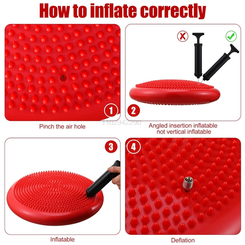 Cojín oscilante inflado de 13, - Exercise Disc Inflatable reseña y precio