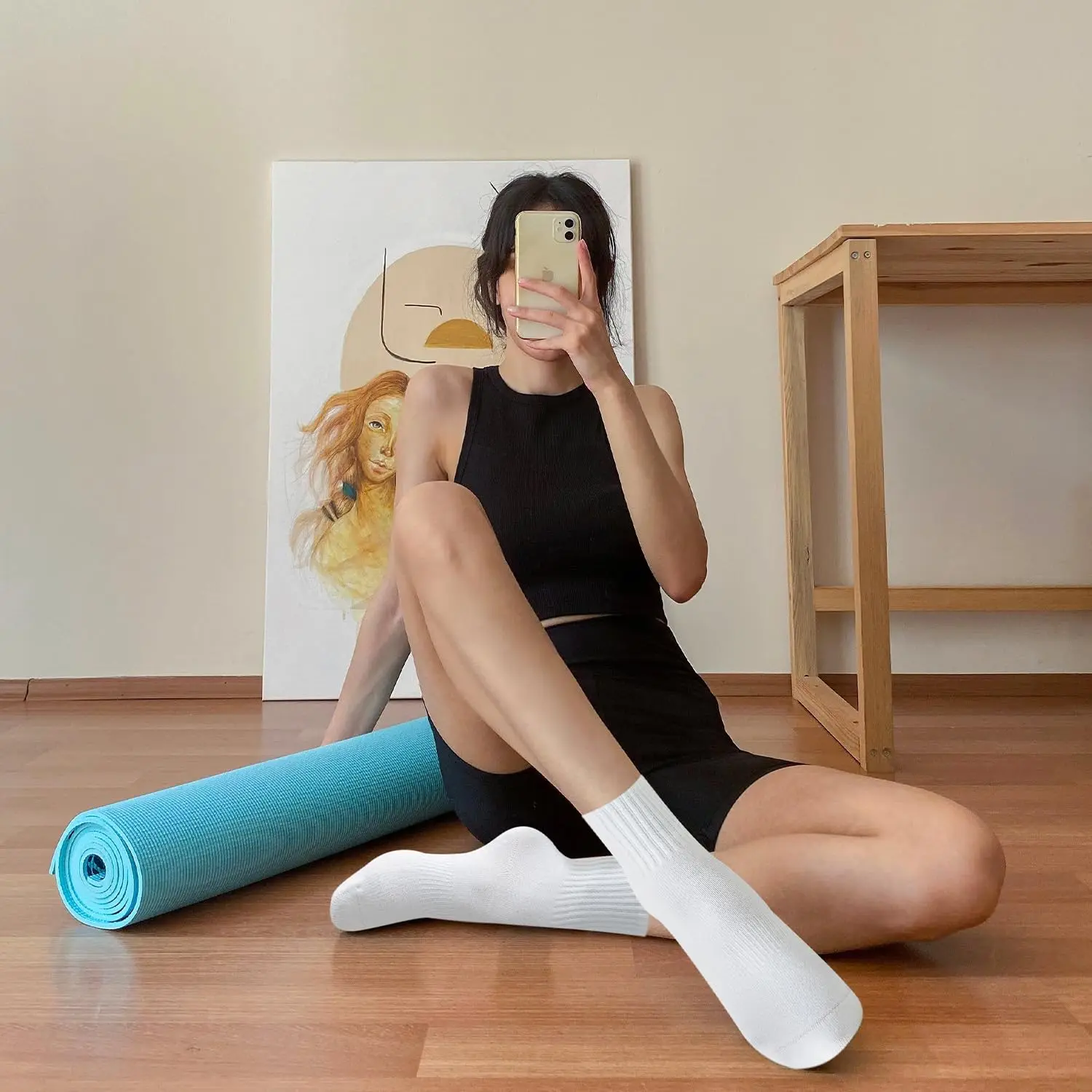 4 pares de calcetines de yoga  - Pilates & Yoga With Katja Youtube reseña y precio