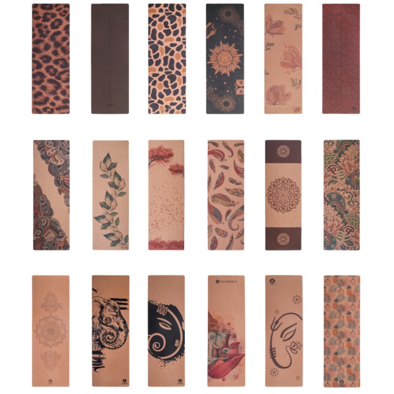 Tapete de Yoga de Corcho Impre - Pilates Yoga Mat Workout reseña y precio