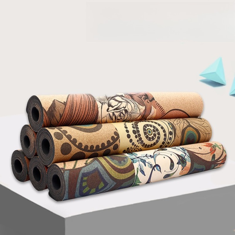 Tapete de Yoga de Corcho Impre - Pilates Yoga Mat Workout reseña y precio