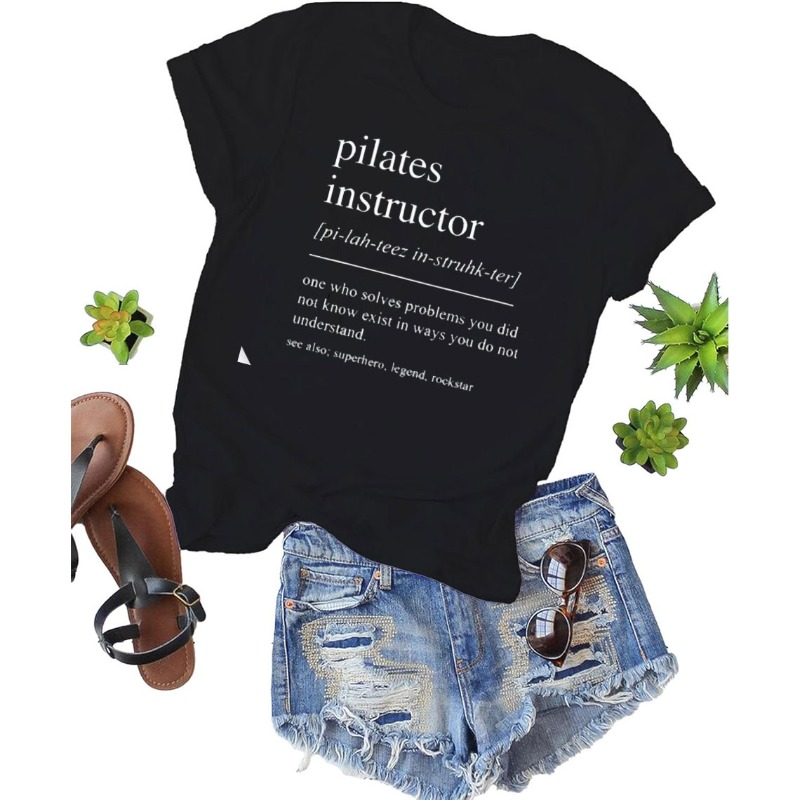 Camiseta de algodón para Instr - Pilates Yoga Garage reseña y precio