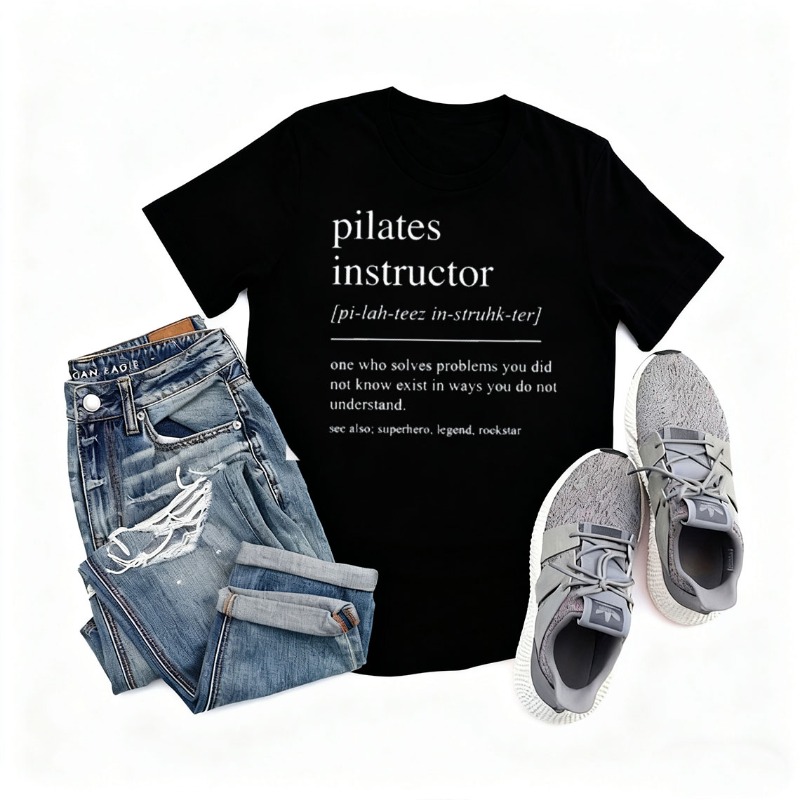 Camiseta de algodón para Instr - Pilates Yoga Garage reseña y precio