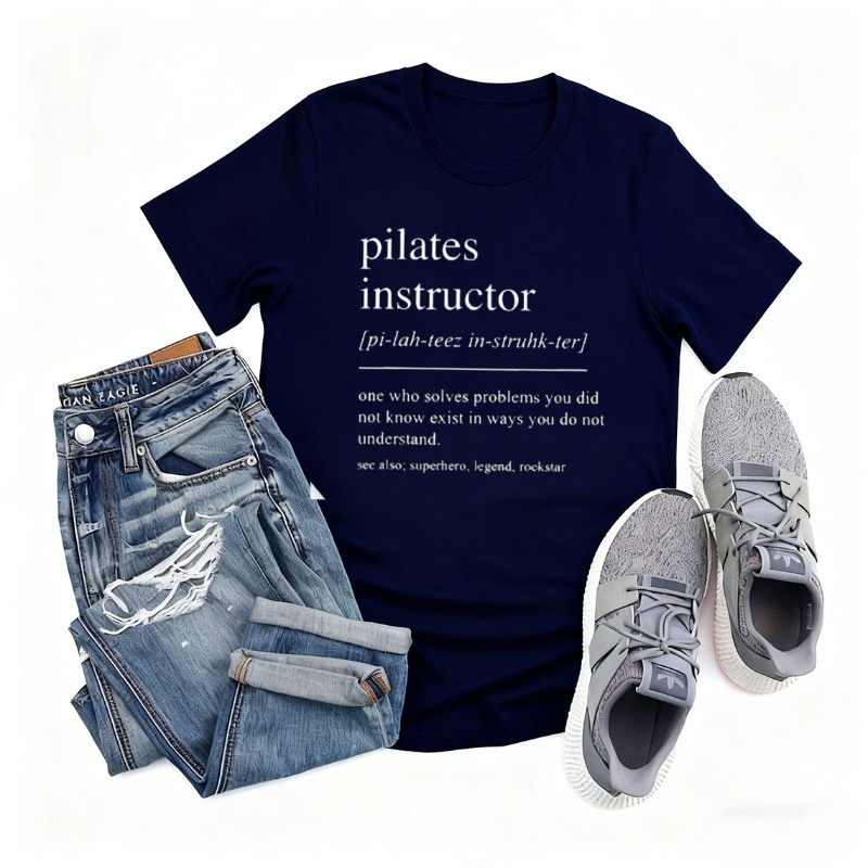Camiseta de algodón para Instr - Pilates Yoga Garage reseña y precio