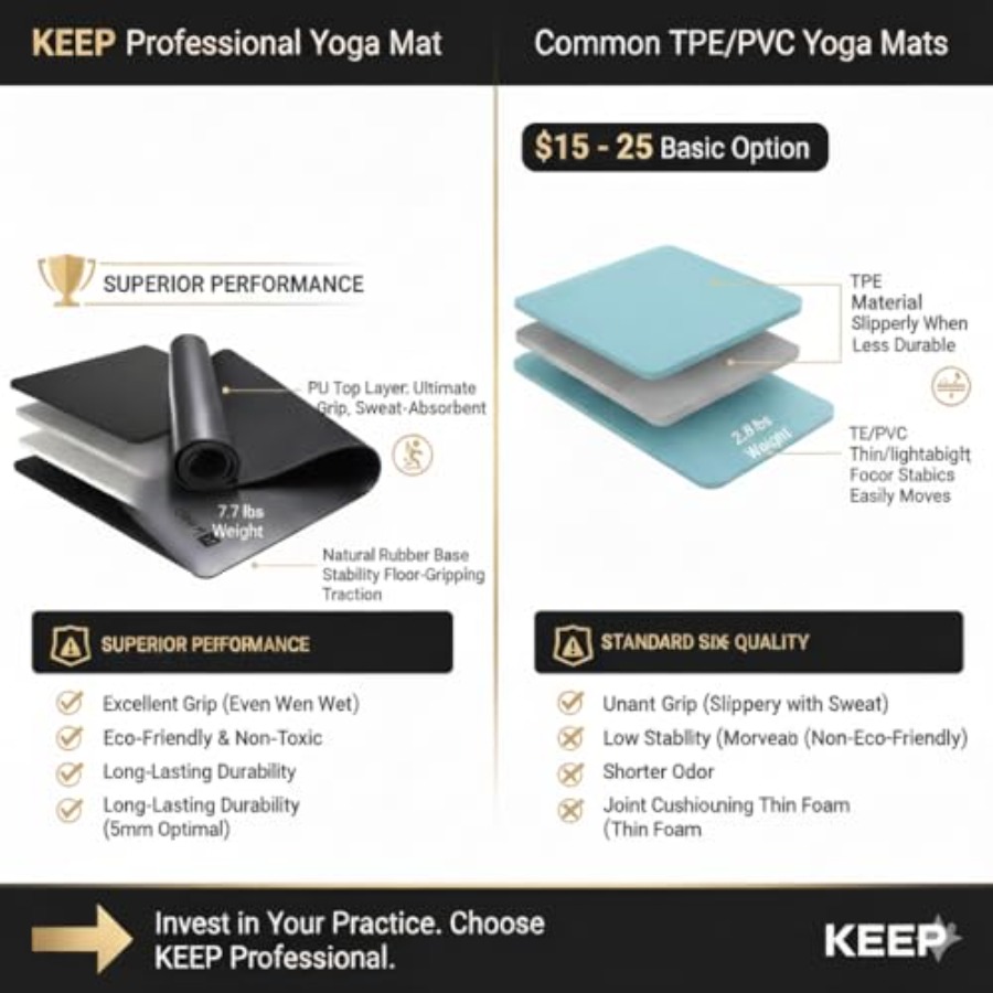 Tapete de Yoga de Goma para Yo - Pilates Yoga Hiit reseña y precio