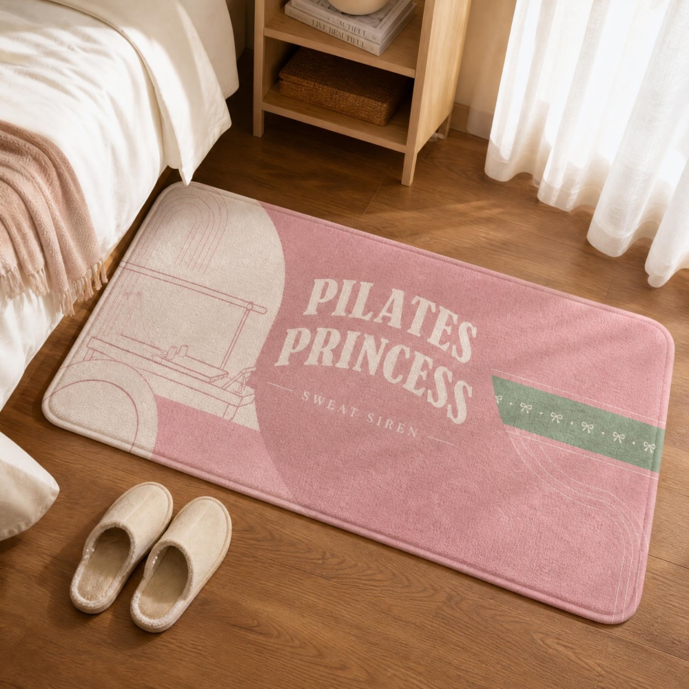Alfombra Rectangular de Franel - Pilates Yoga Garage reseña y precio