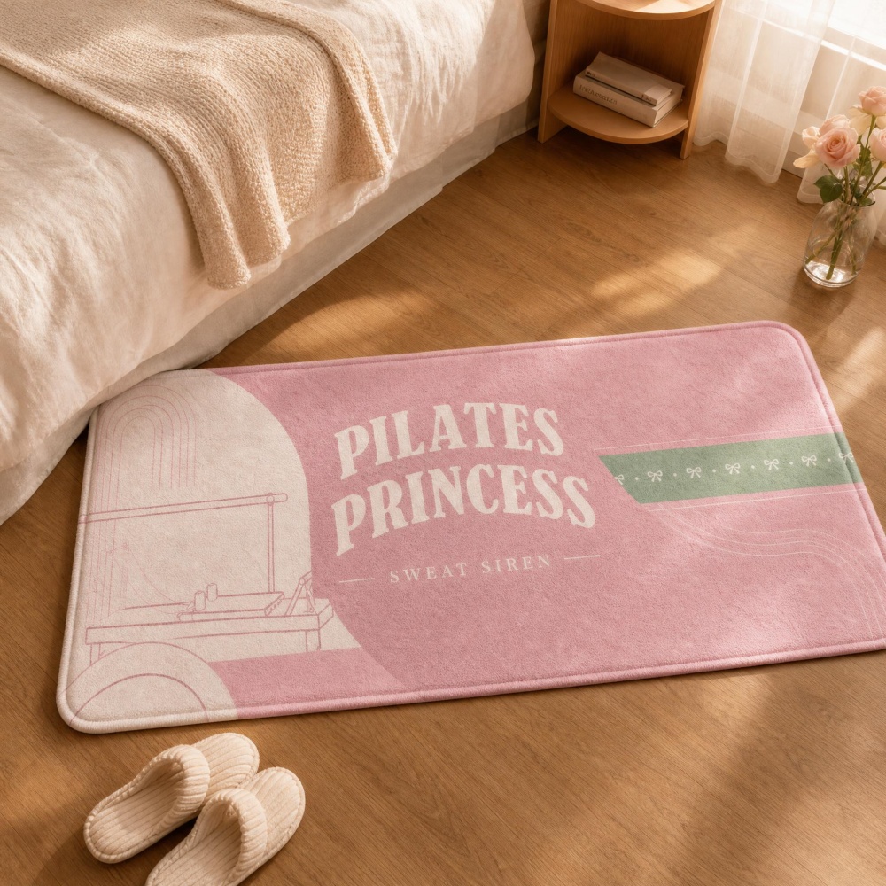 Alfombra Rectangular de Franel - Pilates Yoga Garage reseña y precio